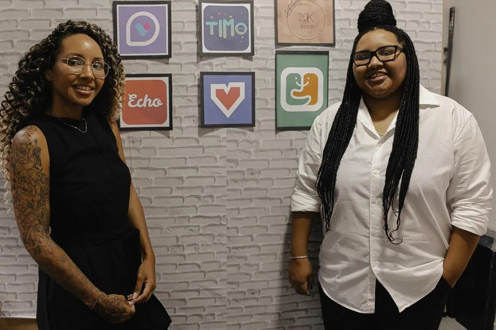 Lívia e Lídia — fundadoras da Agência 20K Gold