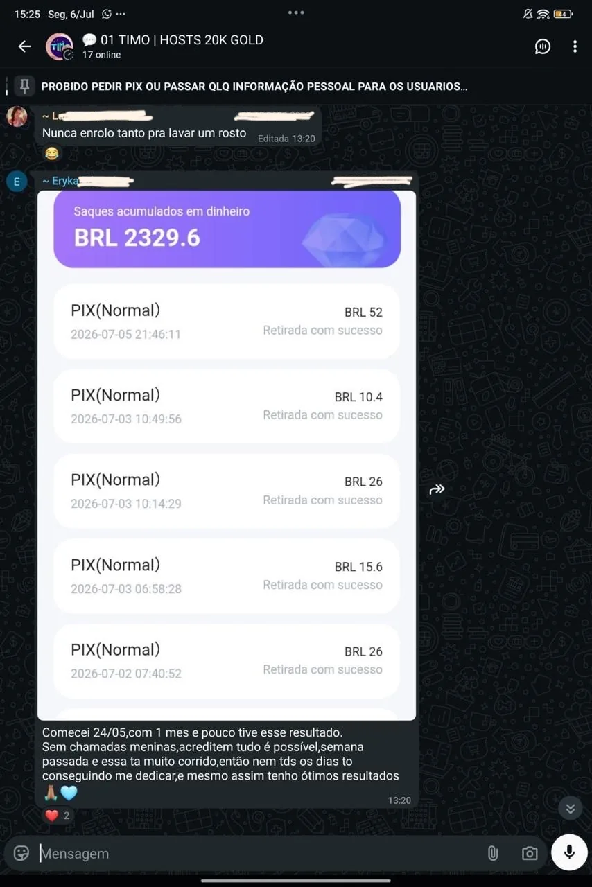 R$ 2.329 em pouco mais de 1 mês